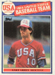 1985 Topps Baseball Cards      396     Gary Green OLY RC